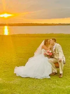 Breathtaking sunset view over Lake Grapevine